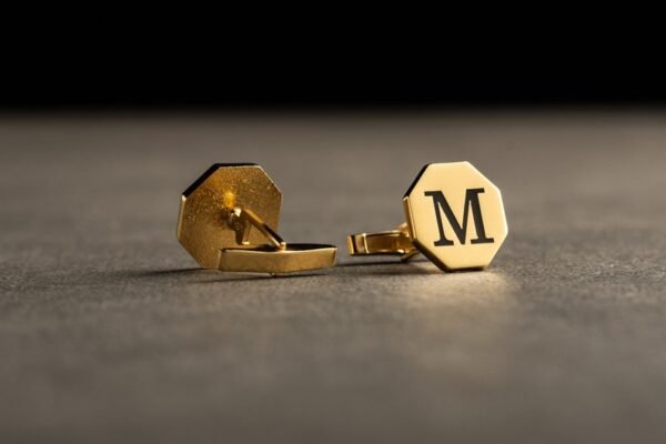 Octagon Personalized Cufflinks - Image 4