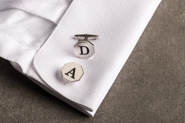 Octagon Personalized Cufflinks - Image 2