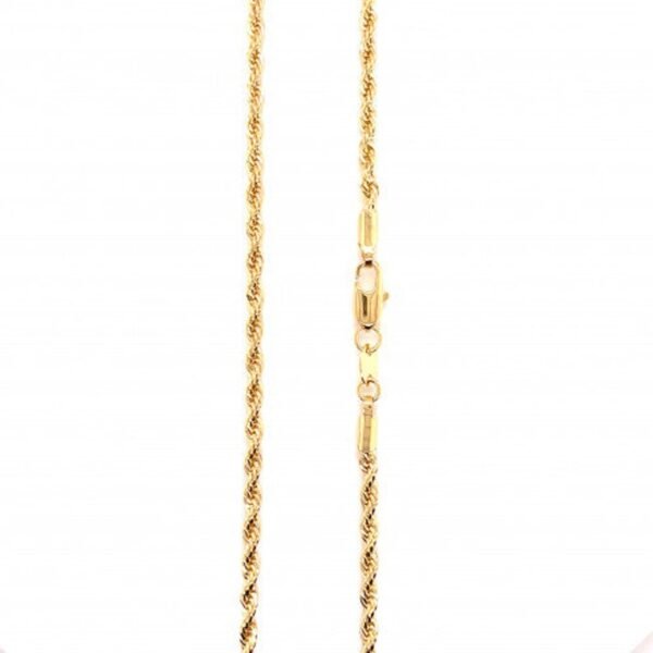 Thick Gold Mens Rope Chain - Image 2