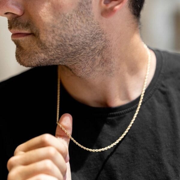 Thick Gold Mens Rope Chain