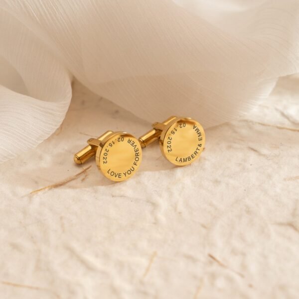 Customized Name & Date Cufflinks