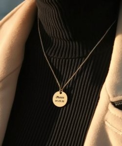 Disc Custom Name Necklace