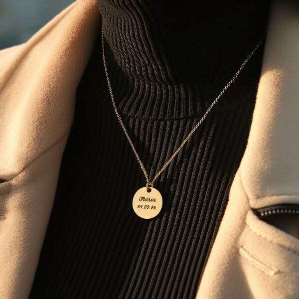 Disc Custom Name Necklace