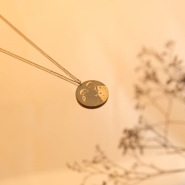 Personalized Photo Disc Necklace - Image 2