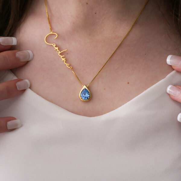 BirthStone Name necklace